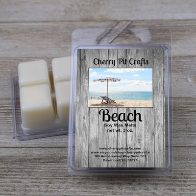 Beach Soy Wax Melts - Get A Whiff @ Cherry Pit Crafts