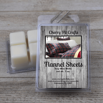 Flannel Sheets Soy Wax Melts - Get A Whiff @ Cherry Pit Crafts