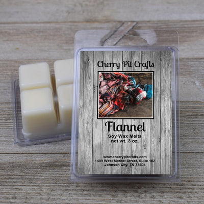 Flannel Soy Wax Melts - Get A Whiff @ Cherry Pit Crafts