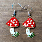 Red Mushroom Earrings