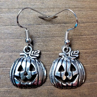 Pumpkin Jack-o-Lantern Earrings