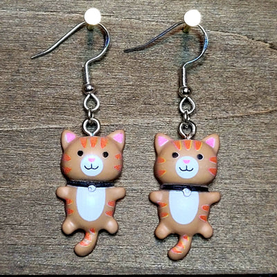Brown Kitty 😺 Earrings