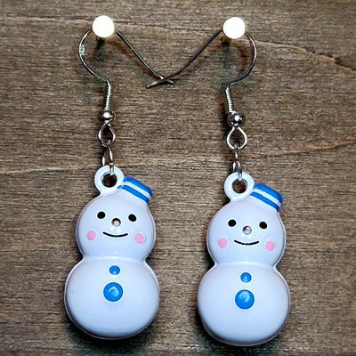 Snowman Bell Earrings