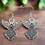 Silver Angel Earrings