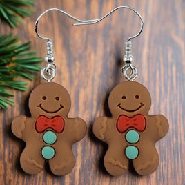 Gingerbread Man Earrings
