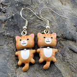 Brown Kitty 😺 Earrings