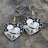 Halloween Heart Earrings