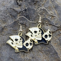 Skull Butterfly Earrings