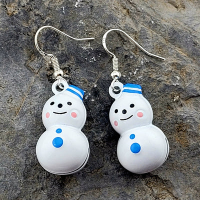 Snowman Bell Earrings