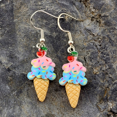 Ice Cream Cone Earrings