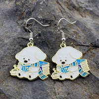 Wizard Puppy Dog Earrings