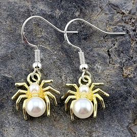 Pearl Spider Earrings