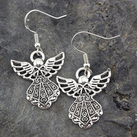 Silver Angel Earrings