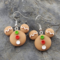 Mickey Mouse Gingerbread Earrings