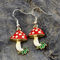Red Mushroom Earrings