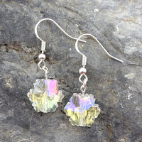 Crystal Snowflake Earrings Stud - Clip On - Ear Wire