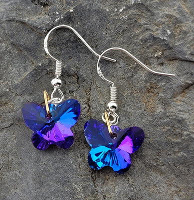 Crystal Butterfly Earrings