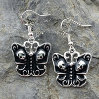 Skull Butterfly Earrings