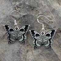 Skull Butterfly Earrings