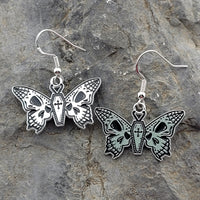Skull Butterfly Earrings