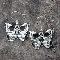Skull Butterfly Earrings