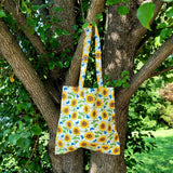 Sunflower Striped Tote Bag