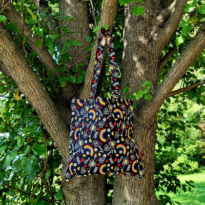 Babble Rainbow Tote Bags