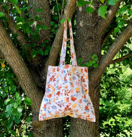 Fall Leaves on White Tote Bag