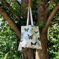 Borboleta Indigo Tote Bags