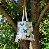 Borboleta Indigo Tote Bags
