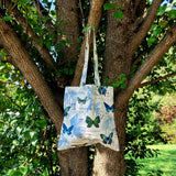 Borboleta Indigo Tote Bags