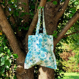 Press Floral Sea-glass Tote Bag