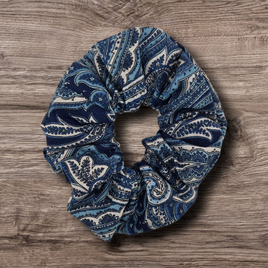 Navy Paisley