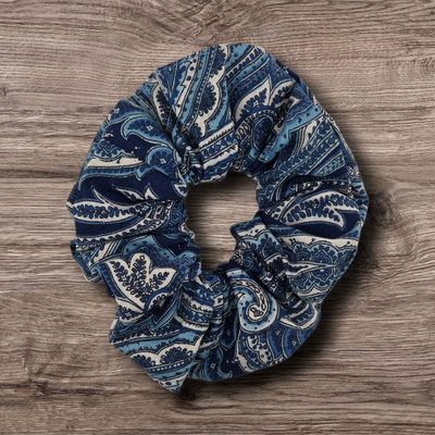 Navy Paisley