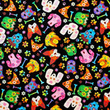Heating Pad, Cherry Pits, Rice, Walnut or Flax Seed, 5 sizes, Dog Patterns -  Microwaveable