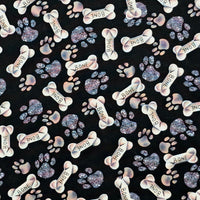 Heating Pad, Cherry Pits, Rice, Walnut or Flax Seed, Paw Print Patterns -  Microwaveable