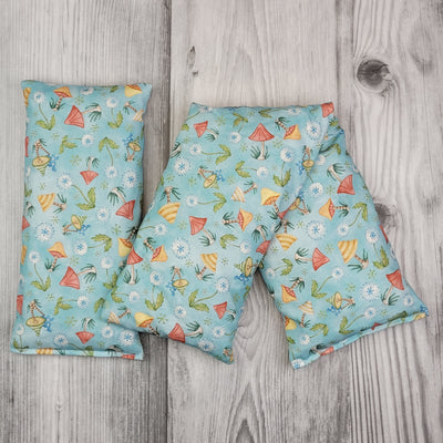 Cherry Pit Heating Pad - Better Gnomes and Gardens Blue Tossed Mushrooms - Cherry Pit Crafts
