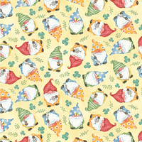Heating Pad, Cherry Pits, Rice, Walnut or Flax Seed, 5 sizes, Gnome Patterns -  Microwaveable