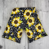 Cherry Pit Heating Pad - Black Sunflowers & Bees - Cherry Pit Crafts