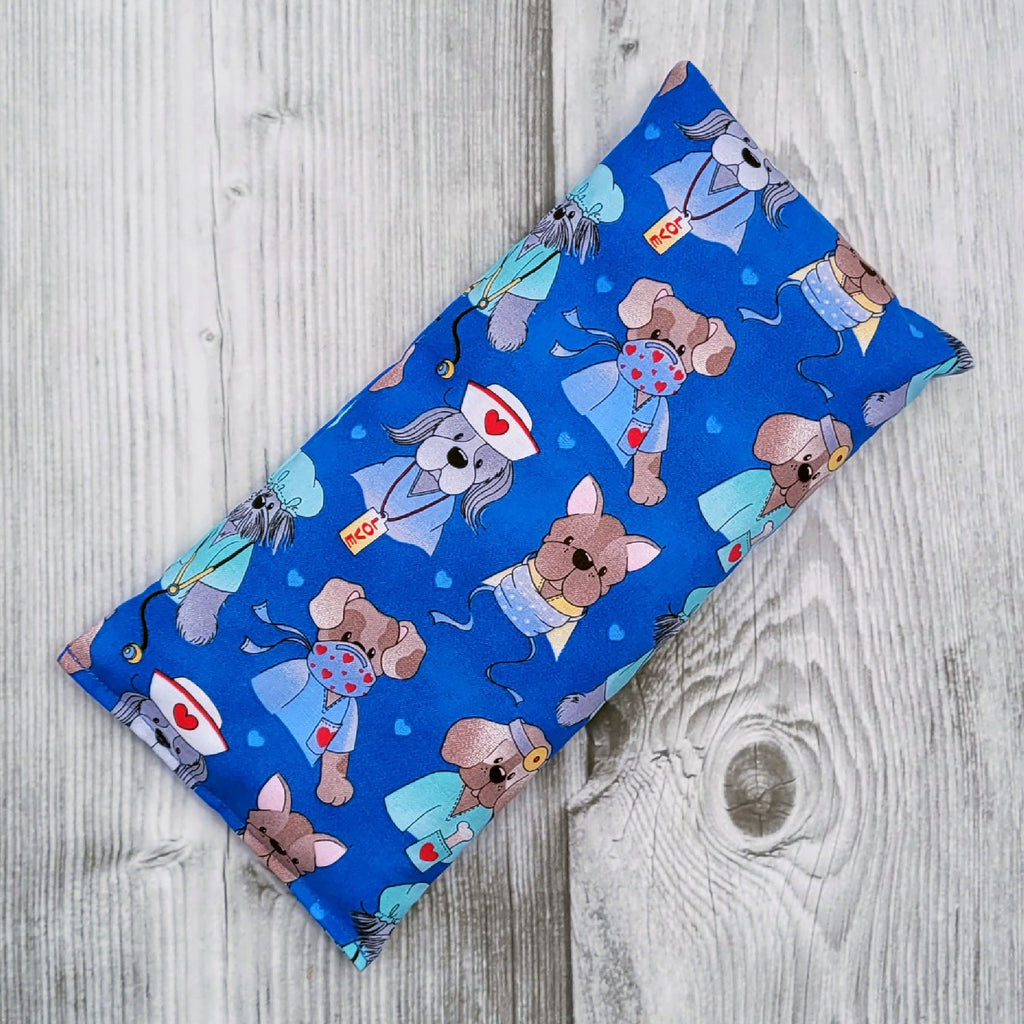 Cherry Pit Heating Pad - Blue Medical Doggies - Cherry Pit Crafts