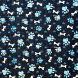Heating Pad, Cherry Pits, Rice, Walnut or Flax Seed, 5 sizes, Paw Print Patterns -  Microwaveable