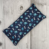 Cherry Pit Heating Pad - Blue Paw Prints - Cherry Pit Crafts