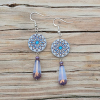 Blue Winter Frost Beaded Bracelet