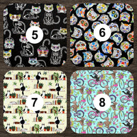 Heating Pad, Cherry Pits, Rice, Walnut or Flax Seed, 5 sizes, Cat Patterns -  Microwaveable