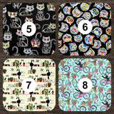 Heating Pad, Cherry Pits, Rice, Walnut or Flax Seed, 5 sizes, Cat Patterns -  Microwaveable