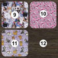 Heating Pad, Cherry Pits, Rice, Walnut or Flax Seed, 5 sizes, Cat Patterns -  Microwaveable
