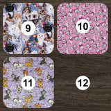 Heating Pad, Cherry Pits, Rice, Walnut or Flax Seed, 5 sizes, Cat Patterns -  Microwaveable