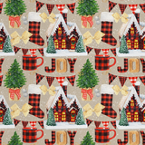 Heating Pad, Cherry Pits, Rice, Walnut or Flax Seed - Winter Wonderland - Microwaveable