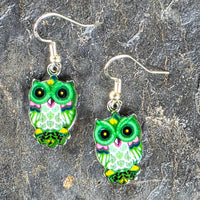 Colorful Owl Earrings Multiple Designs