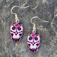 Colorful Owl Earrings Multiple Designs